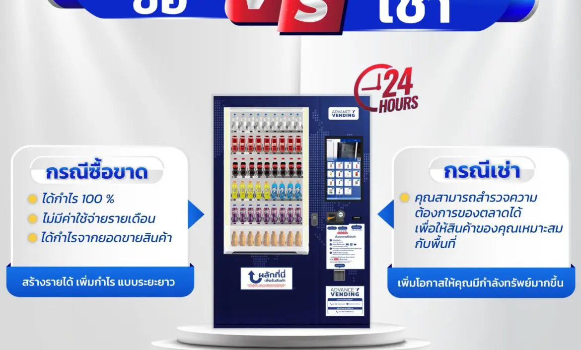 ซื้อหรือเช่าตู้เวนดิ้งแบบไหนคุ้มกว่ากัน