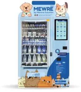 ตู้จำหน่ายสินค้าอัตโนมัติ Mewre Vending Machine สำหรับ น้ำดื่ม อาหาร สุนัข และแมว