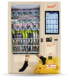 ตู้จำหน่ายสินค้าอัตโนมัติ Socksy Vending Machine สำหรับเสื้อผ้า ถุงเท้า หรือแฟชั่นแอคเซสเซอรี่