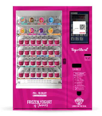 ตู้จำหน่ายสินค้าอัตโนมัติ Yogurt Land Vending Machine สำหรับไอศกรีมโยเกิร์ต แลนด์