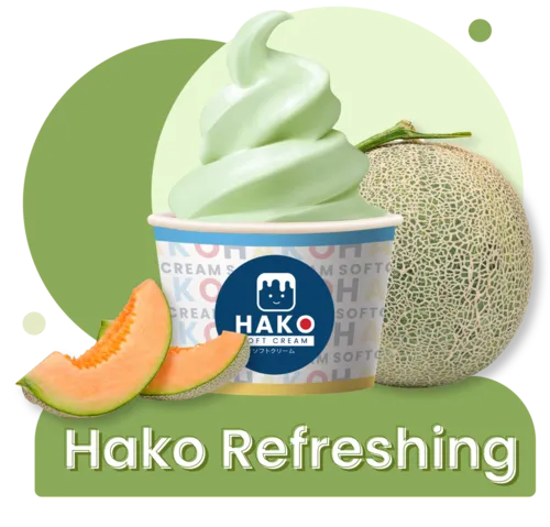 ไอศกรีมซอฟต์เสิร์ฟ Hako Softcream