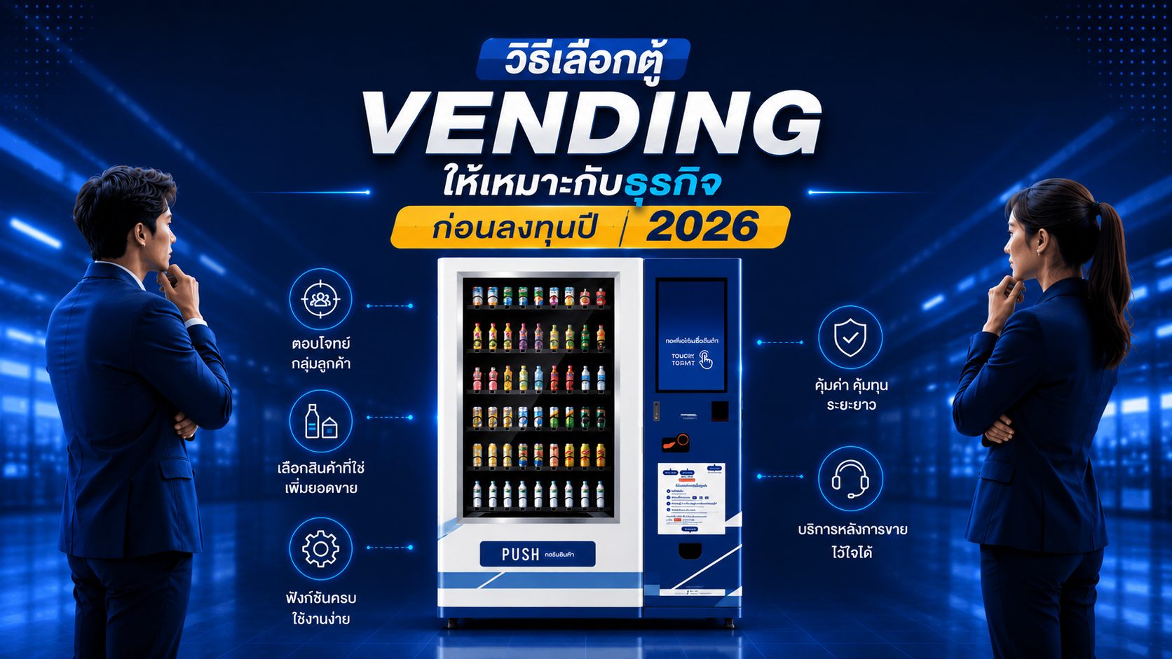 วิธีเลือกตู้ Vending ให้เหมาะกับธุรกิจ