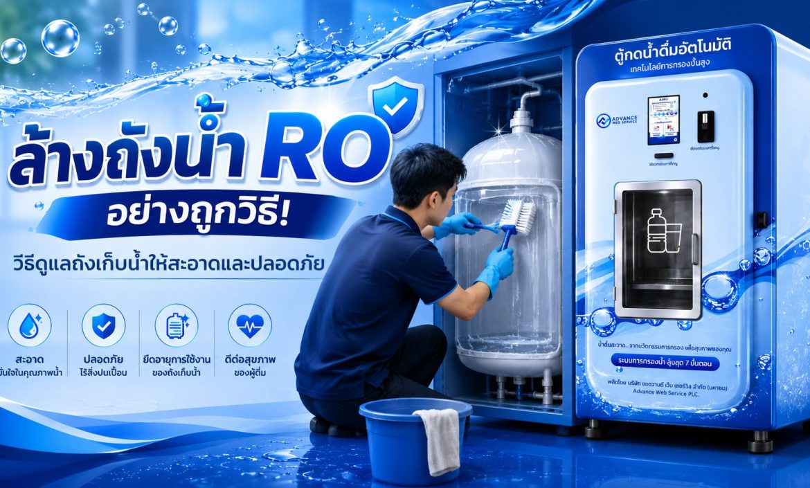 ล้างถังน้ำ RO