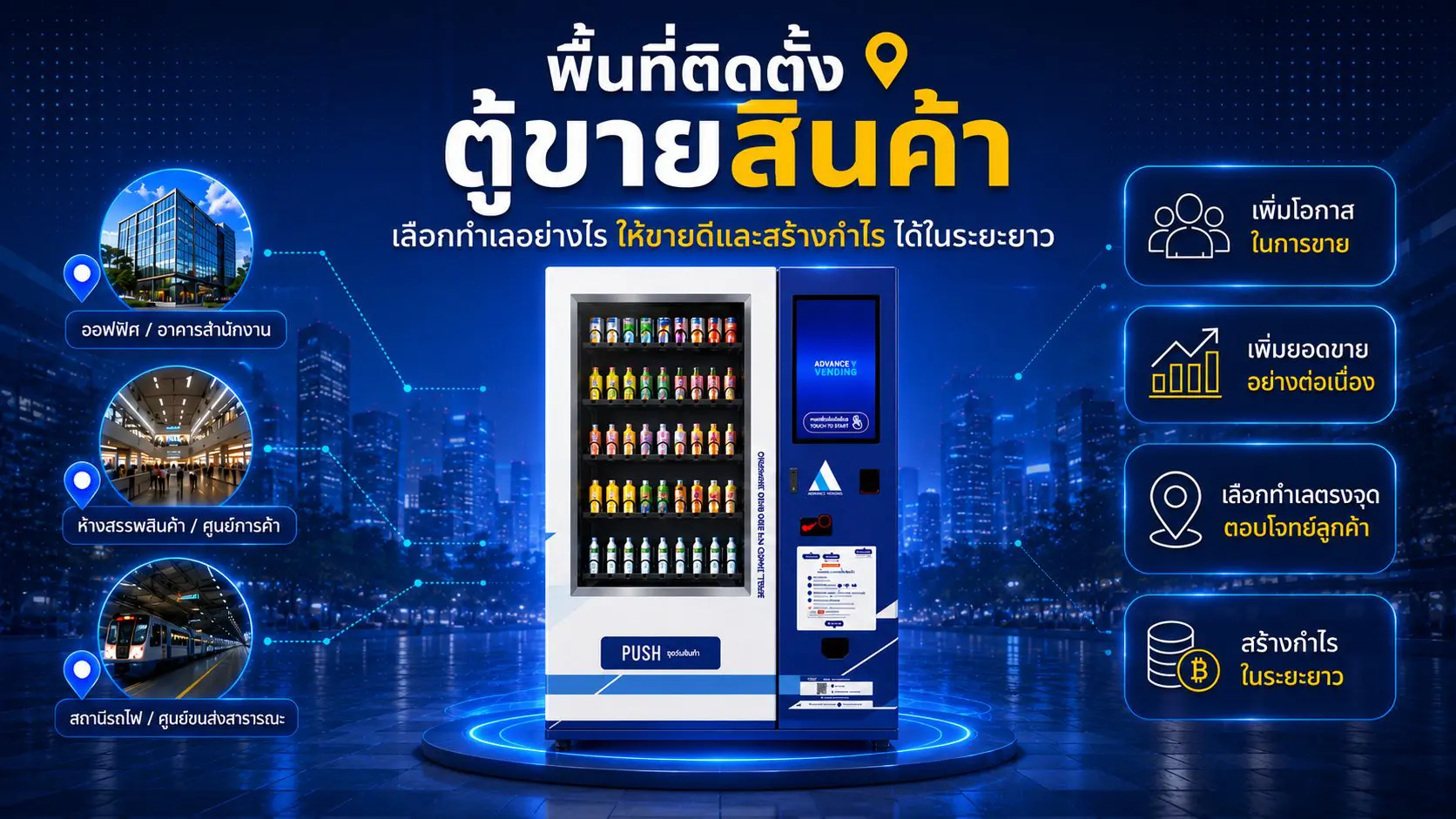 พื้นที่ติดตั้งตู้ขายสินค้า