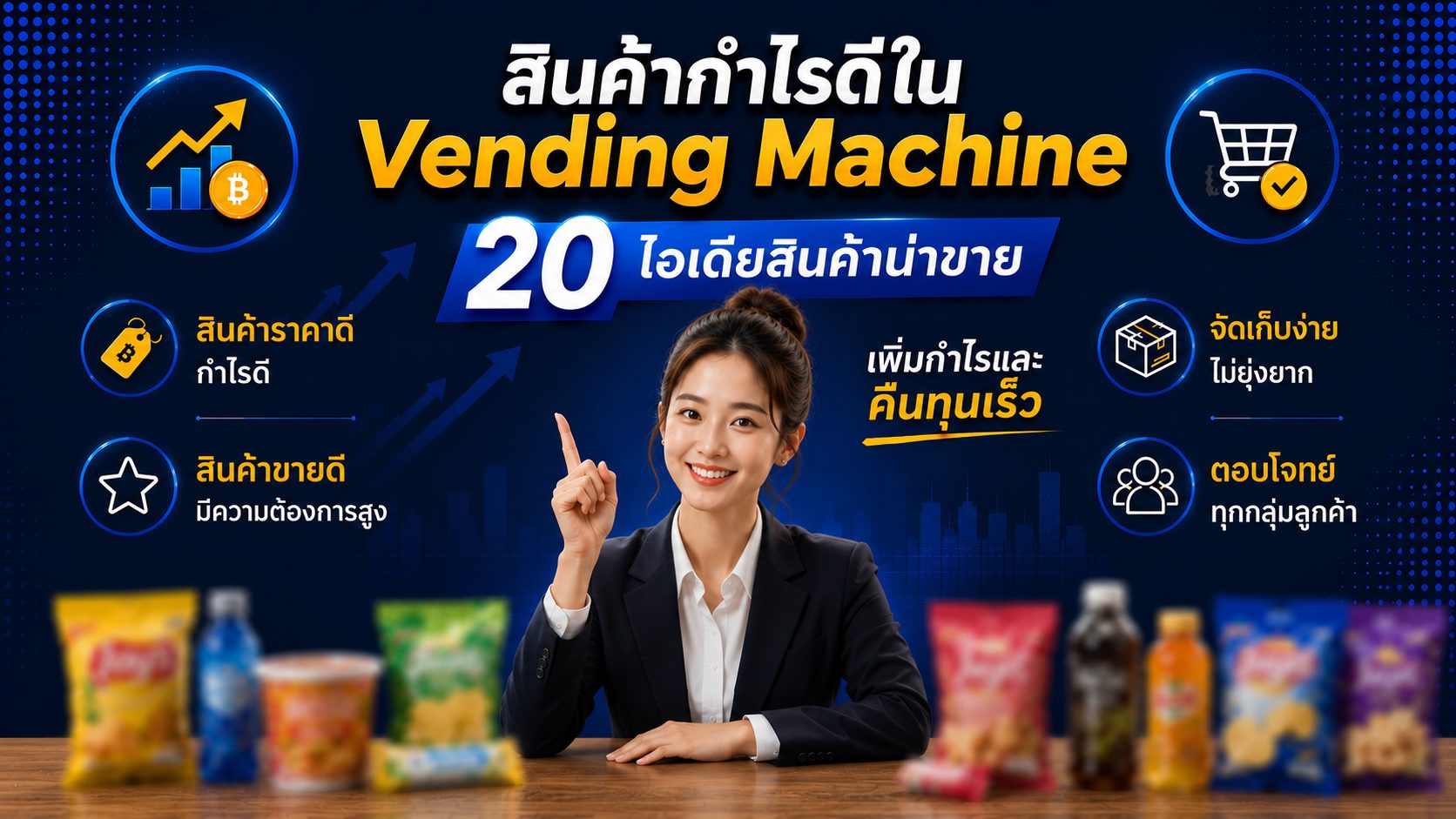 สินค้ากำไรขายดีใน Vending